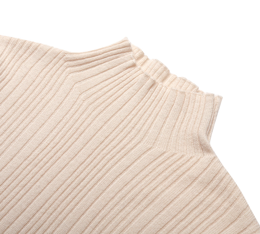 Apparel - TA Women Wool Knitwear Half Turt