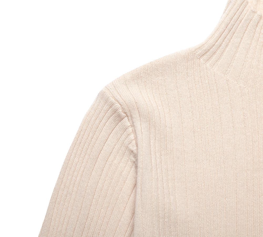 Apparel - TA Women Wool Knitwear Half Turt