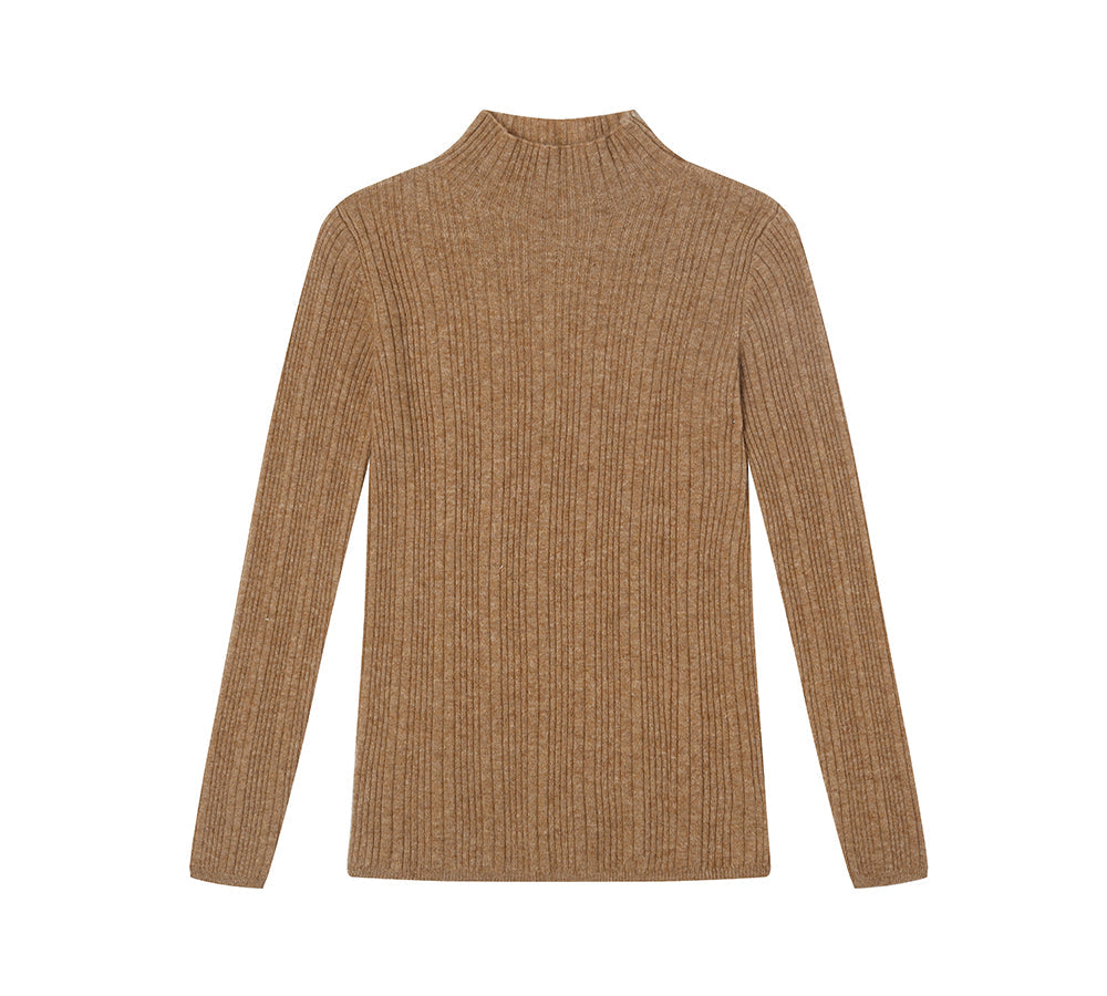 Apparel - TA Women Wool Knitwear Half Turt