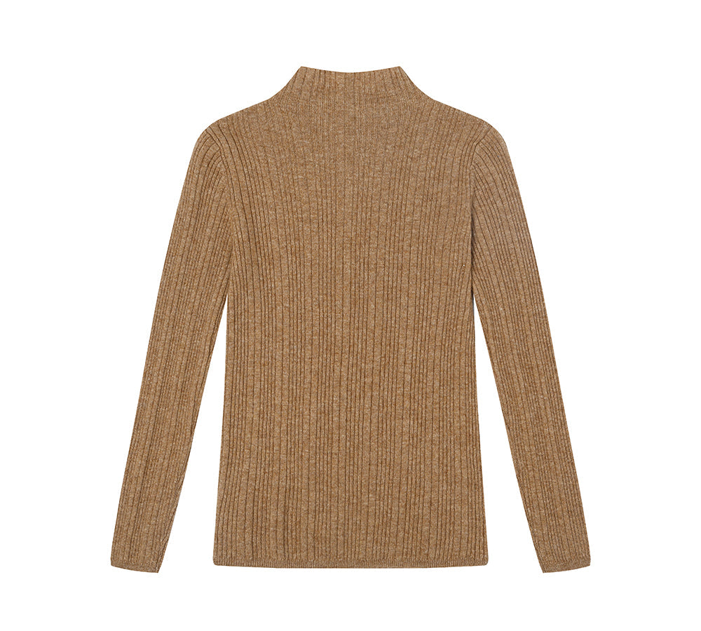 Apparel - TA Women Wool Knitwear Half Turt