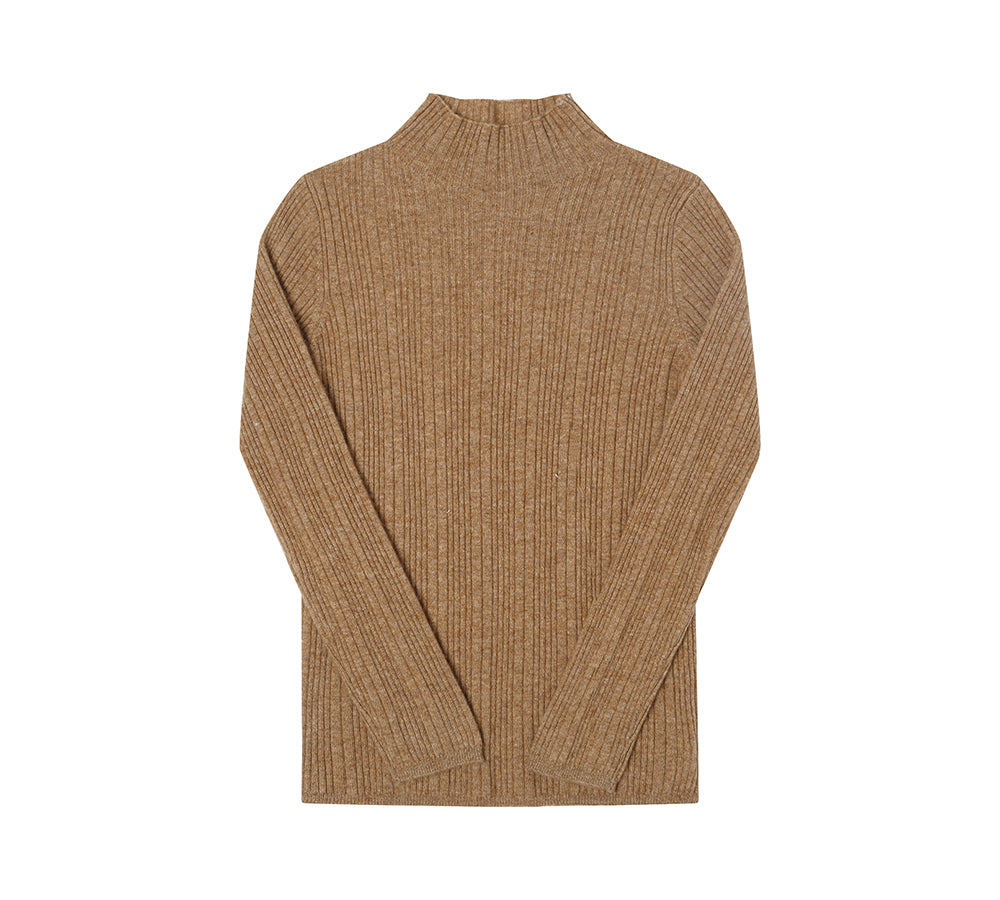 Apparel - TA Women Wool Knitwear Half Turt