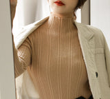 Apparel - TA Women Wool Knitwear Half Turt