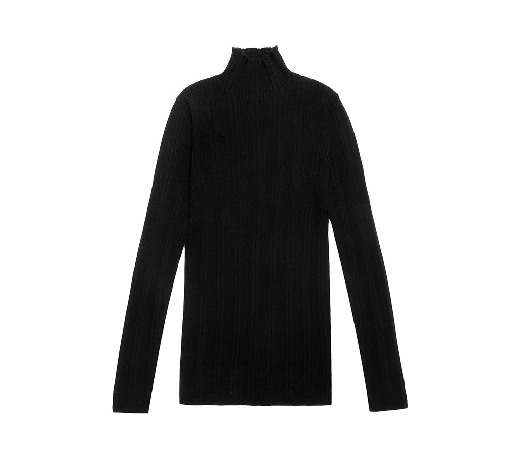 Apparel - TA Women Wool Knitwear Half Turt