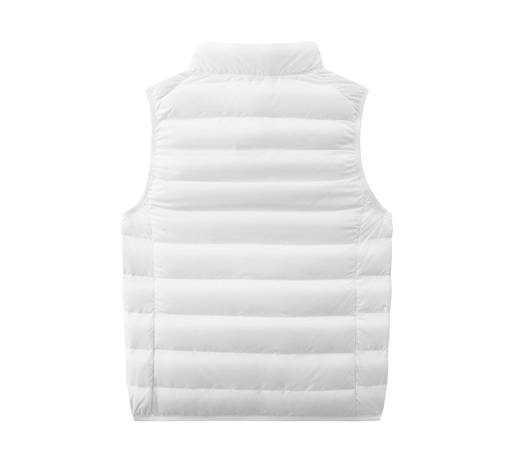 Apparel - Ultra-Light White Duck Down Vest Women Beverley