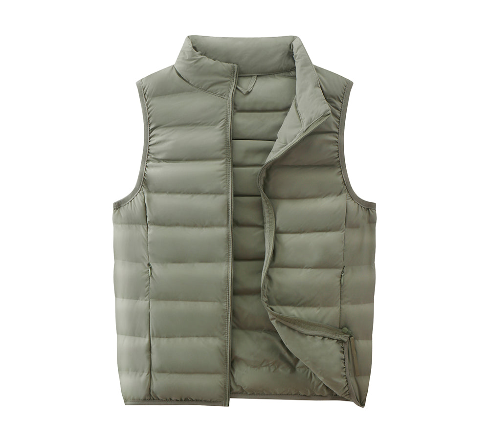 Apparel - Ultra-Light White Duck Down Vest Women Beverley