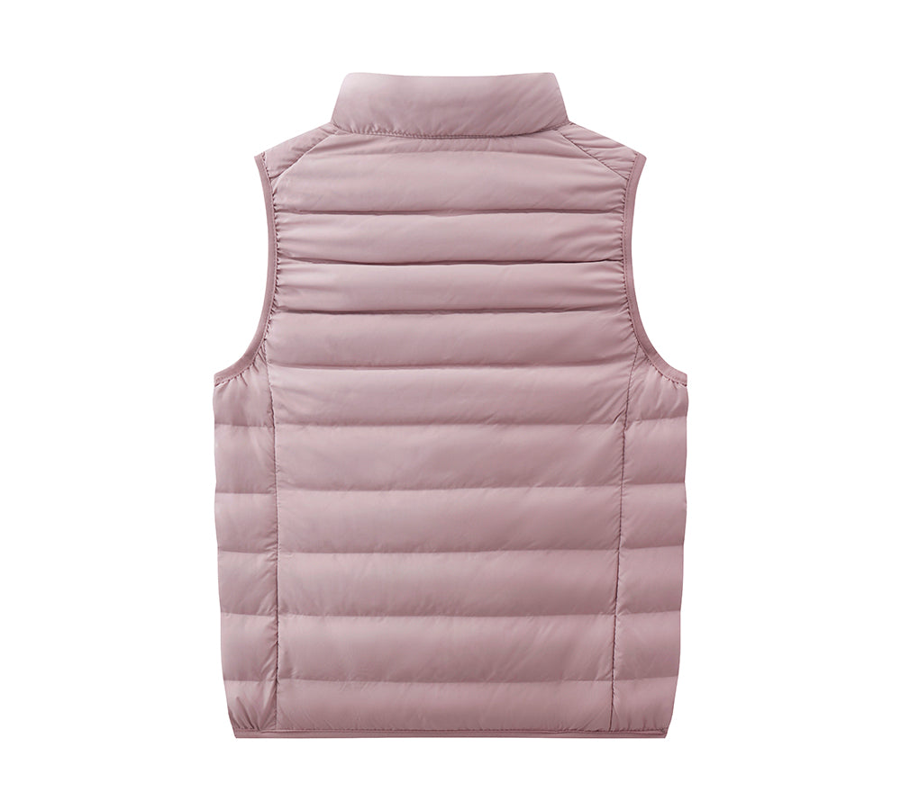 Apparel - Ultra-Light White Duck Down Vest Women Beverley