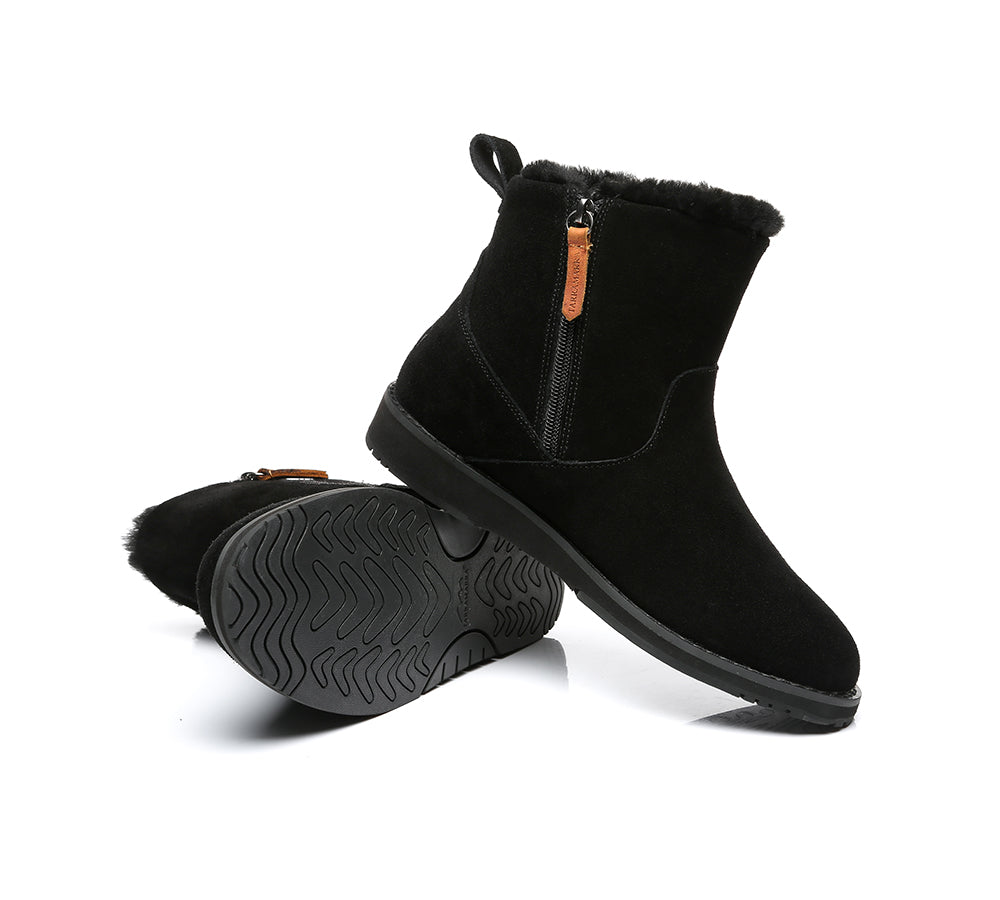 Fashion Boots - TA Cadence Women's Ankle Boots Suede Ugg Fashion Boots