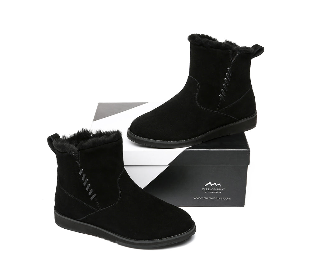 Fashion Boots - TA Cadence Women's Ankle Boots Suede Ugg Fashion Boots