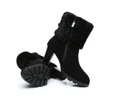 Fashion Boots - Ugg Boots Women Shearling Heels Style Candice