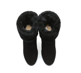 Fashion Boots - Ugg Boots Women Shearling Heels Style Candice