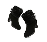 Fashion Boots - Ugg Boots Women Shearling Heels Style Candice