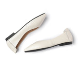 Flats - Pointed Toe Leather Ballet Flats Women Everly