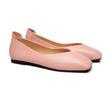 Flats - Square Toe Leather Ballet Flats Women Linda