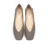 Flats - Square Toe Leather Ballet Flats Women Linda