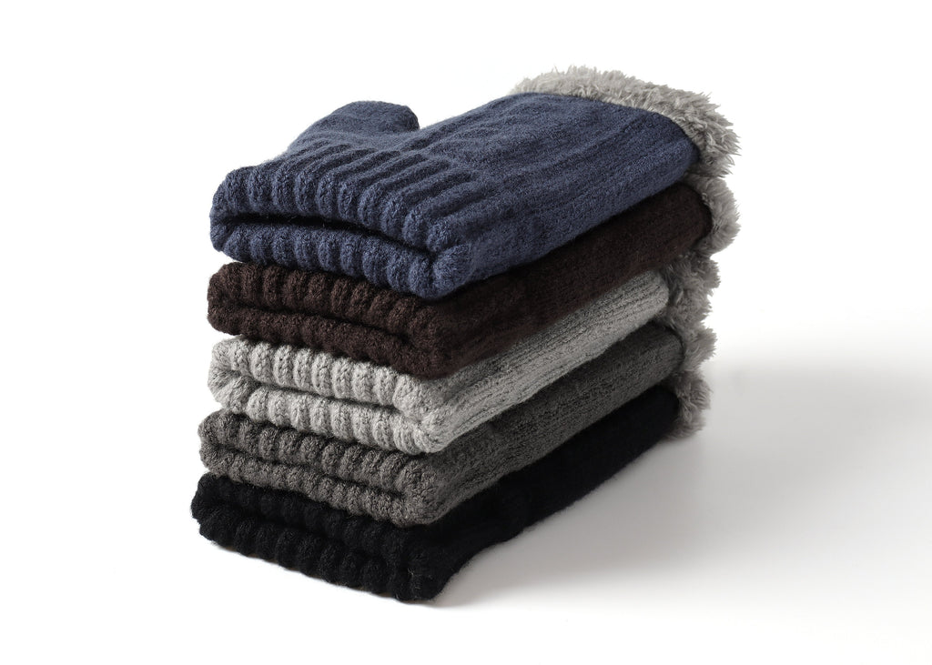 Gloves - Fingerless Double-layer Ultra Plush Knit Gloves