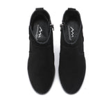 Leather Boots - Ankle Leather Zipper Heel Boots Women Velora