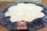 Others - Round Carpet Flower Genius Sheepskin Rug 90cm (1321785327674)