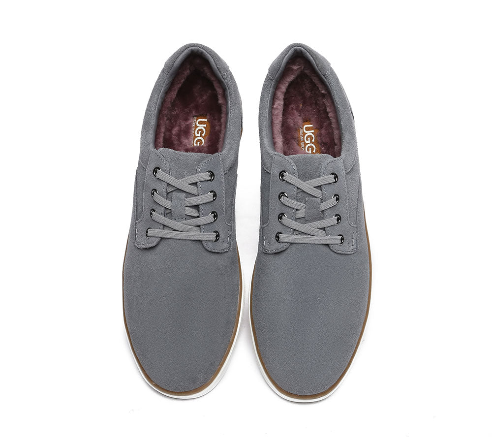 Shoes - Lace Up Sheepskin Wool Casual Men William