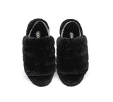 Slides - AS UGG Women Fluffy Slides Puffy