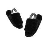 Slides - AS UGG Women Fluffy Slides Puffy
