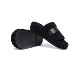 Slides - Curly Sheepskin Wool Slides Women Croft