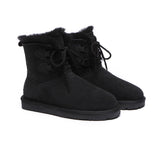 UGG Boots - Lace-up Sheepskin Boots Women Short Stark