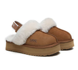 UGG Boots - Removable Strap Slingback UGG Slippers Women Muffin Platform
