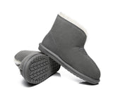 UGG Slippers - AS UGG Unisex Ankle Slipper Parker Double-face Sheepskin
