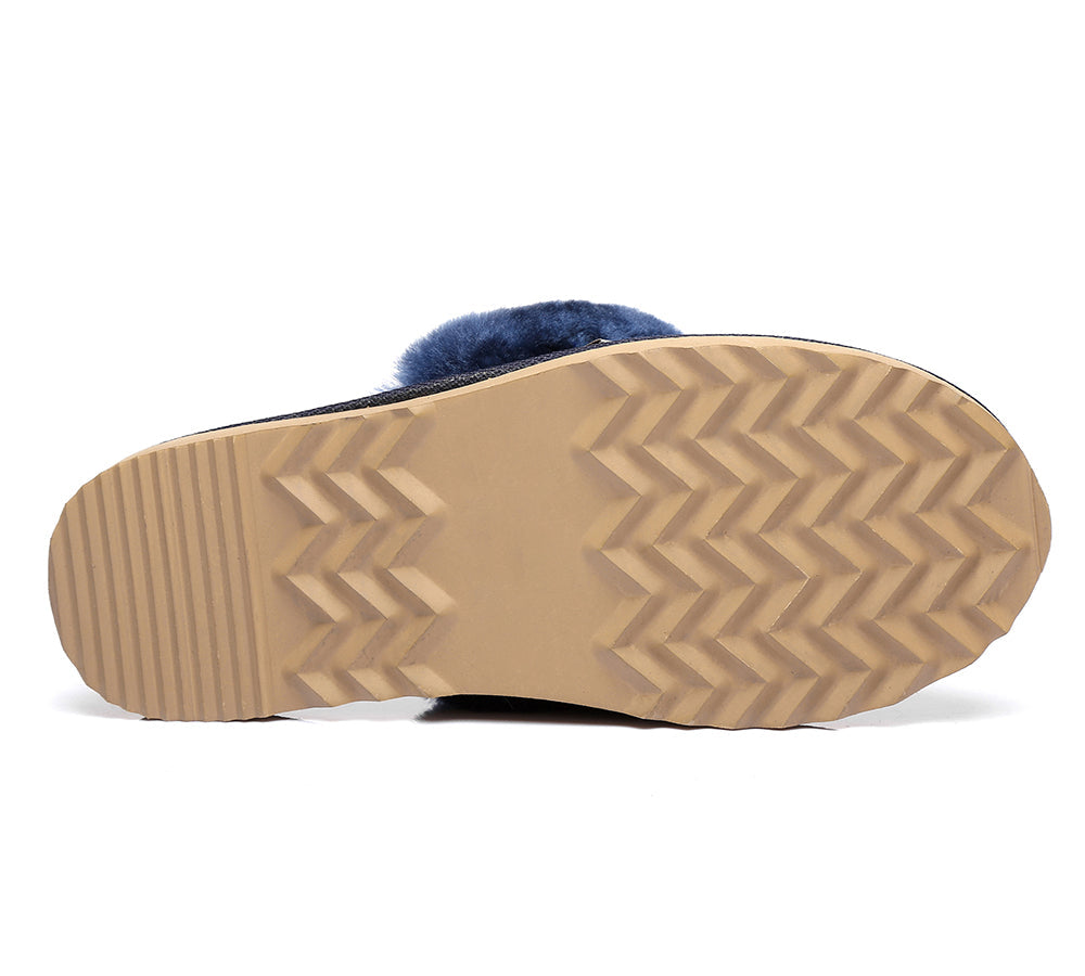 UGG Slippers - Australian Made Sheepskin Collar Scuff Unisex Urban