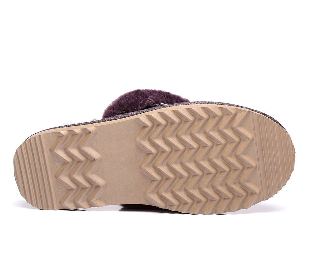UGG Slippers - Australian Made Sheepskin Collar Scuff Unisex Urban