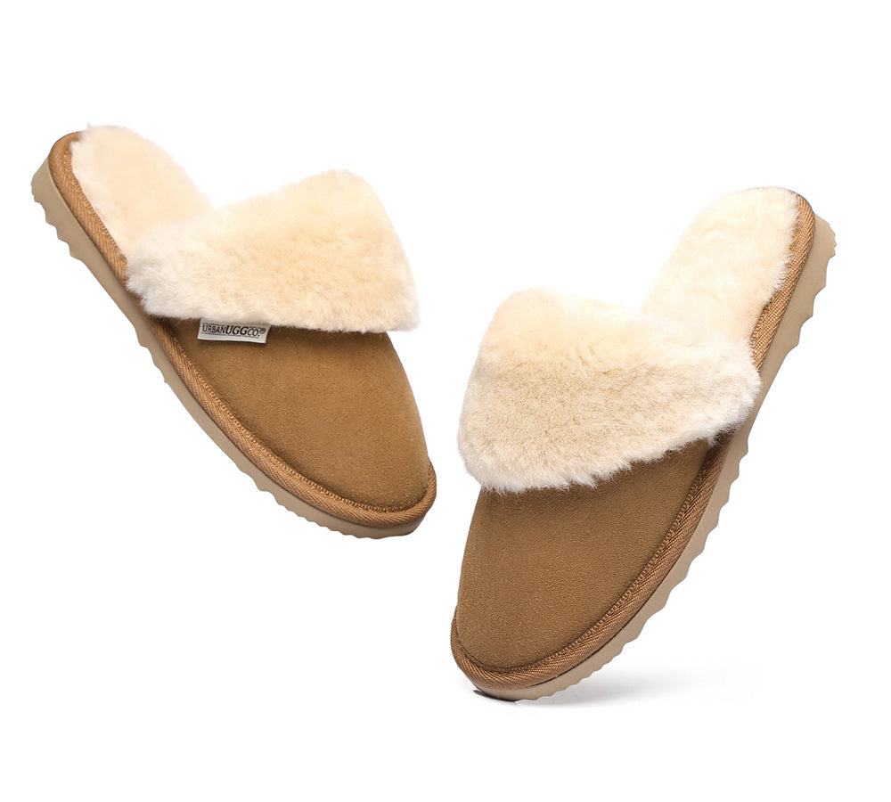 UGG Slippers - Australian Made Sheepskin Collar Scuff Unisex Urban