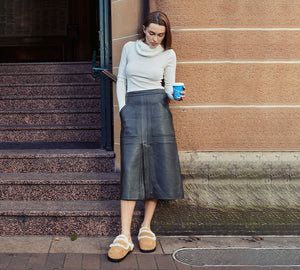 AUSTRALIAN SHEPHERD® UGG Slippers Women Sheepskin Wool Shearling Lined Remi UGG AUSTRALIAN SHEPHERD