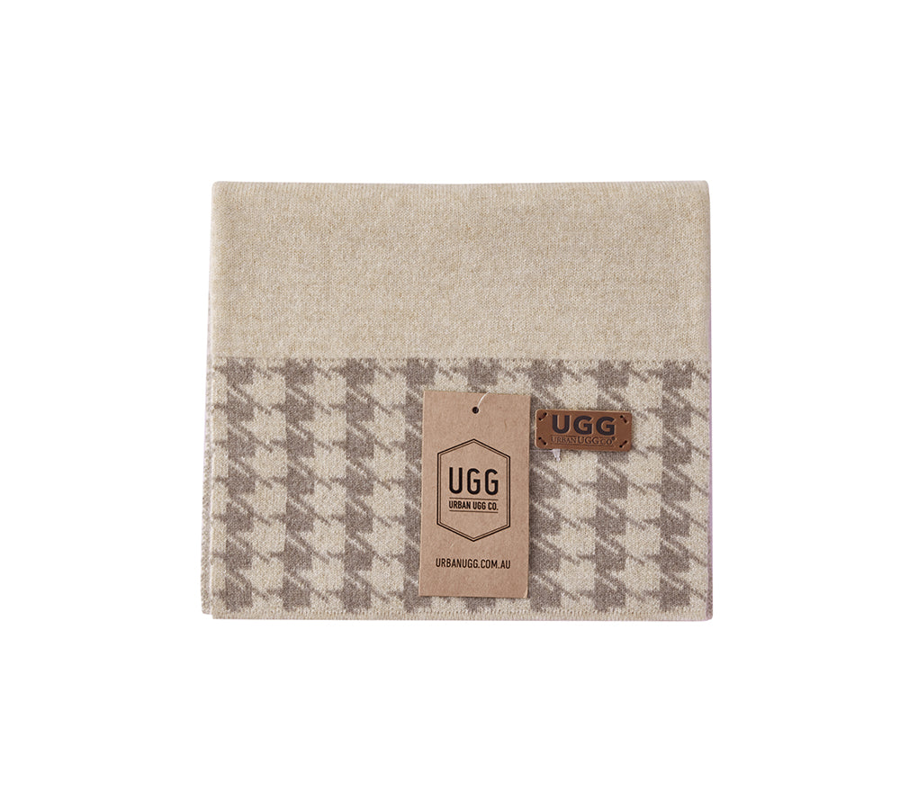 URBAN UGG® 100% Cashmere Houndstooth Ultra Soft Scarf Novelle URBAN UGG