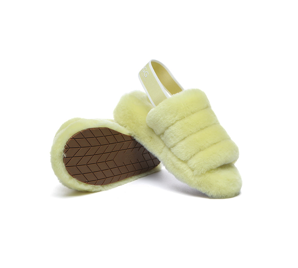 AUSTRALIAN SHEPHERD® UGG Women Fluffy Slides Puffy UGG AUSTRALIAN SHEPHERD