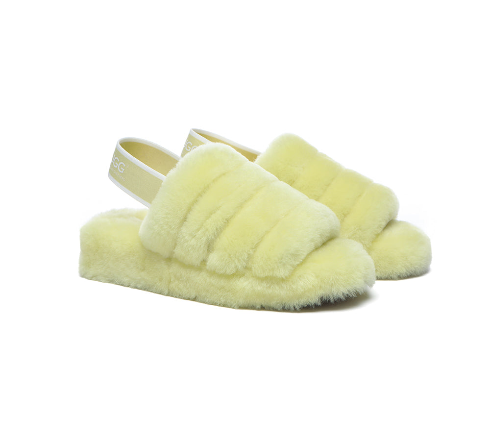 AUSTRALIAN SHEPHERD® UGG Women Fluffy Slides Puffy UGG AUSTRALIAN SHEPHERD