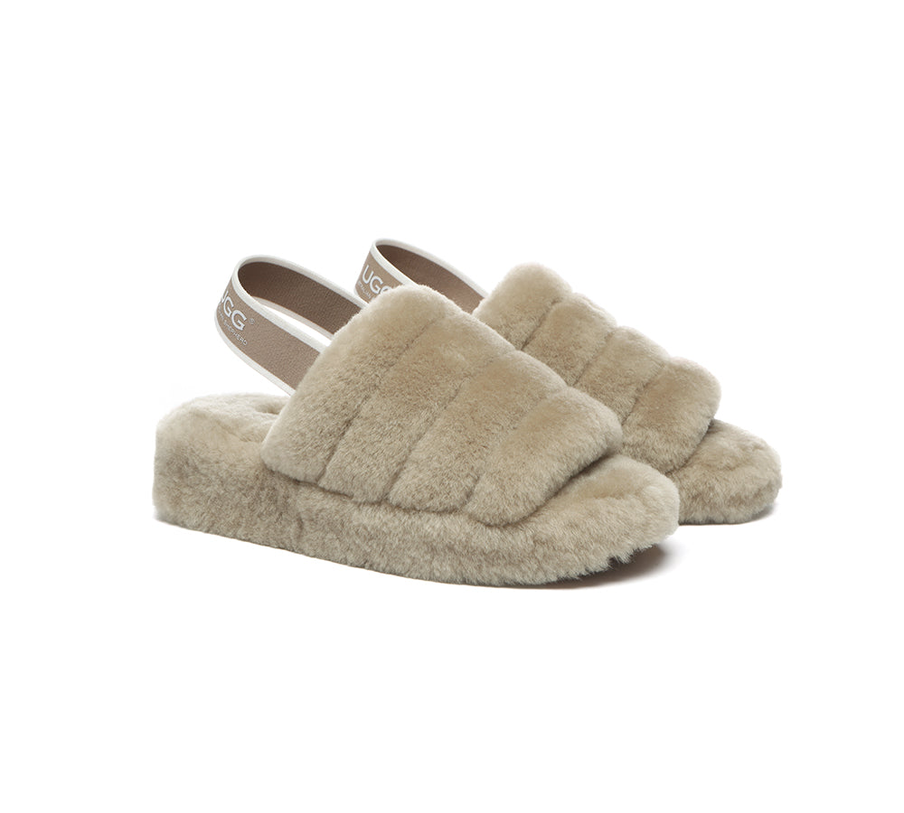 AUSTRALIAN SHEPHERD® UGG Women Fluffy Slides Puffy UGG AUSTRALIAN SHEPHERD