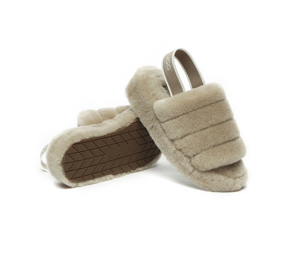 AUSTRALIAN SHEPHERD® UGG Women Fluffy Slides Puffy UGG AUSTRALIAN SHEPHERD