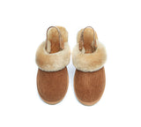 EVERAU® UGG Slippers Women Sheepskin Wool Removable Strap Slingback Corduroy - UGG EXPRESS