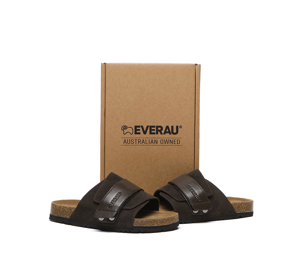 EVERAU?? Adjustable Strap Embossed Slip-on Summer Sandal Slides Terrain - UGG EXPRESS