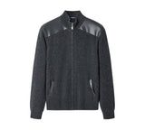 EVERAU® Wool Blend Zip-Up Jacket Stand Collar Urban Style Canver EVERAU