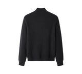 EVERAU® Wool Blend Zip-Up Jacket Stand Collar Urban Style Canver EVERAU