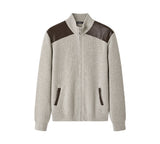 EVERAU® Wool Blend Zip-Up Jacket Stand Collar Urban Style Canver EVERAU