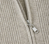 EVERAU® Wool Blend Zip-Up Jacket Stand Collar Urban Style Canver EVERAU