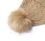 EVERAU® Soft Knit Pom Pom Beanie Conira Hat EVERAU