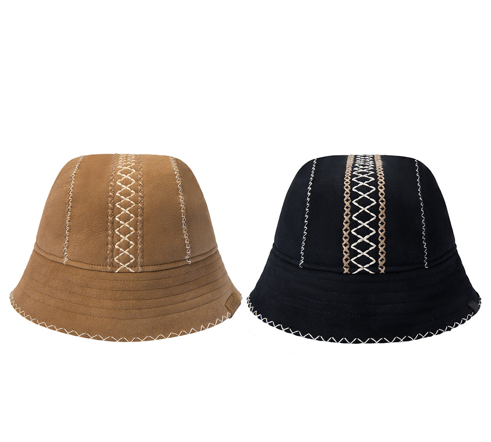 AUSTRALIAN SHEPHERD® Fluffy Sheepskin Wool Bucket Stacea Hat (Copy) UGG AUSTRALIAN SHEPHERD