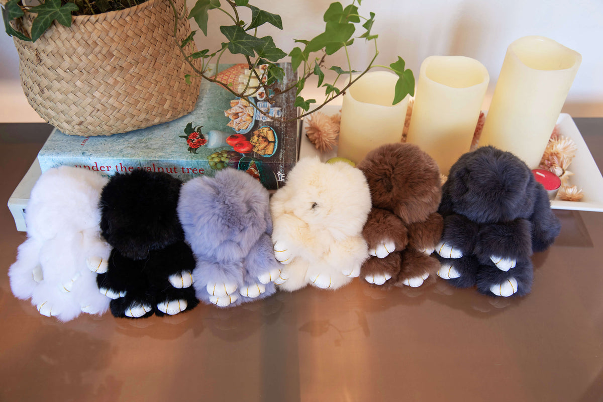 Cute Plush Bunny Keyrings