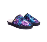 EVERAU® UGG Slippers Sheepskin Wool Purple Flower Patchwork Suede Cruz EU39 - UGG EXPRESS