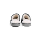 EVERAU® UGG Slippers Sheepskin Wool Grey Floral Print Suede Cruz EU40 - UGG EXPRESS