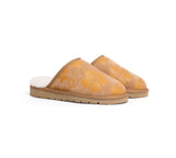 EVERAU® UGG Slippers Sheepskin Wool Yellow Floral Print Suede Cruz EU40 - UGG EXPRESS