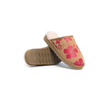 EVERAU® UGG Slippers Sheepskin Wool Red Floral Print Suede Cruz EU40 - UGG EXPRESS